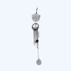 Pet Memorial Wind Chime - 18" Metal Casted Pawprint Wind Chime