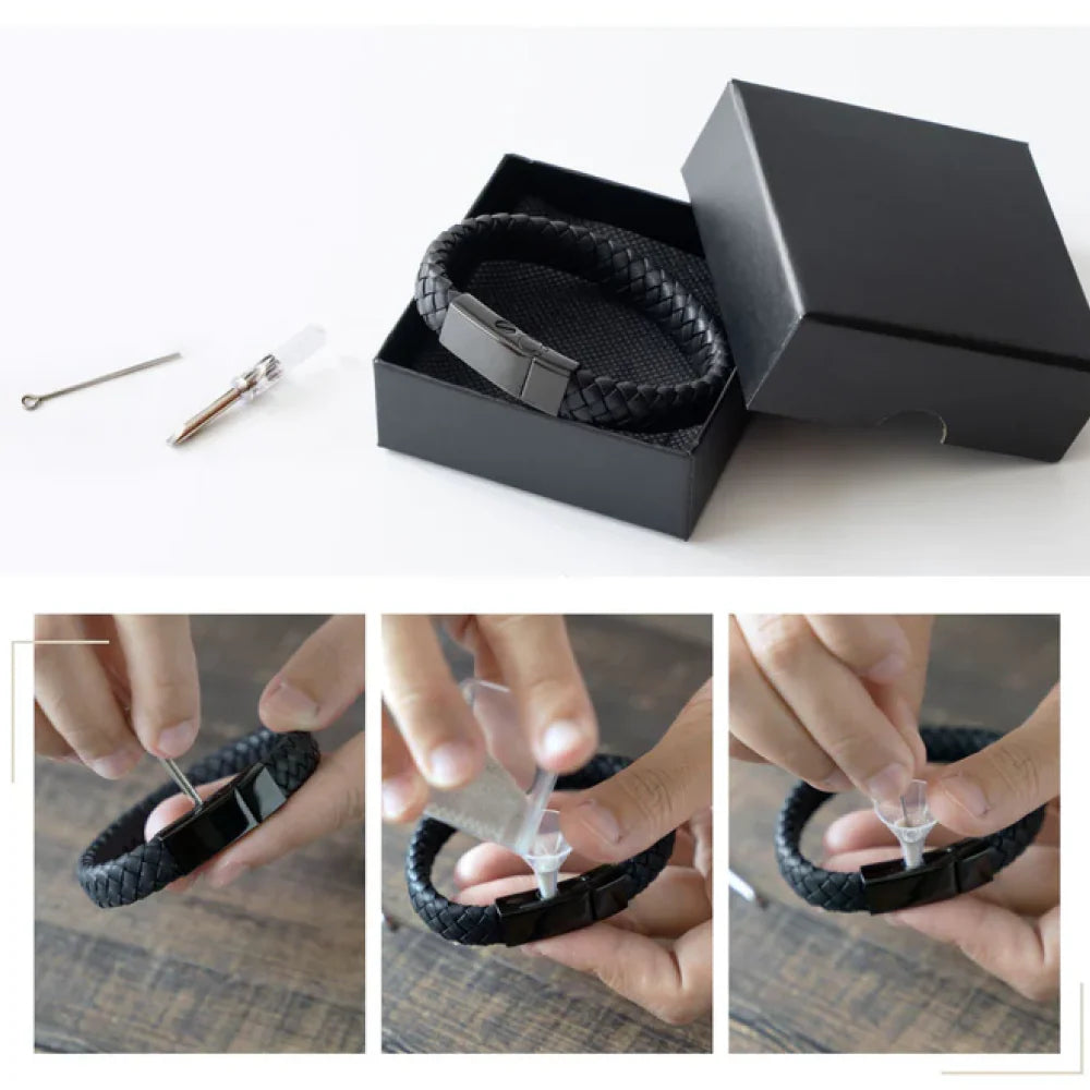 Custom Engraved Cremation Bracelet | Store Ashes