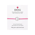 Paw Print Threaded Pet Memorial Bracelet - Many Colors Available