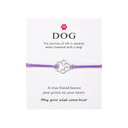 Paw Print Threaded Pet Memorial Bracelet - Many Colors Available