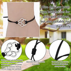 Paw Print Threaded Pet Memorial Bracelet - Many Colors Available