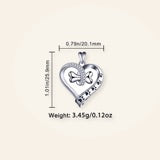 Second real product photo for Sterling Silver Dog Bone & Heart Memorial Necklace